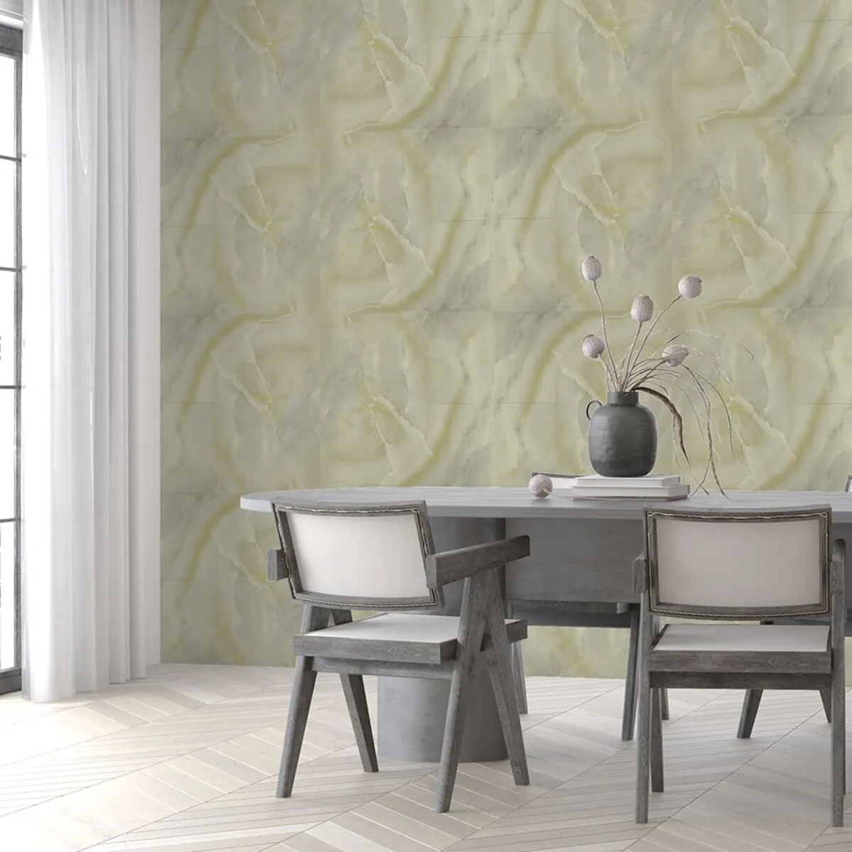 Самоклеюча стінова PET плитка 600х300х2mm (D) SW-00002305 – зображення використання 5