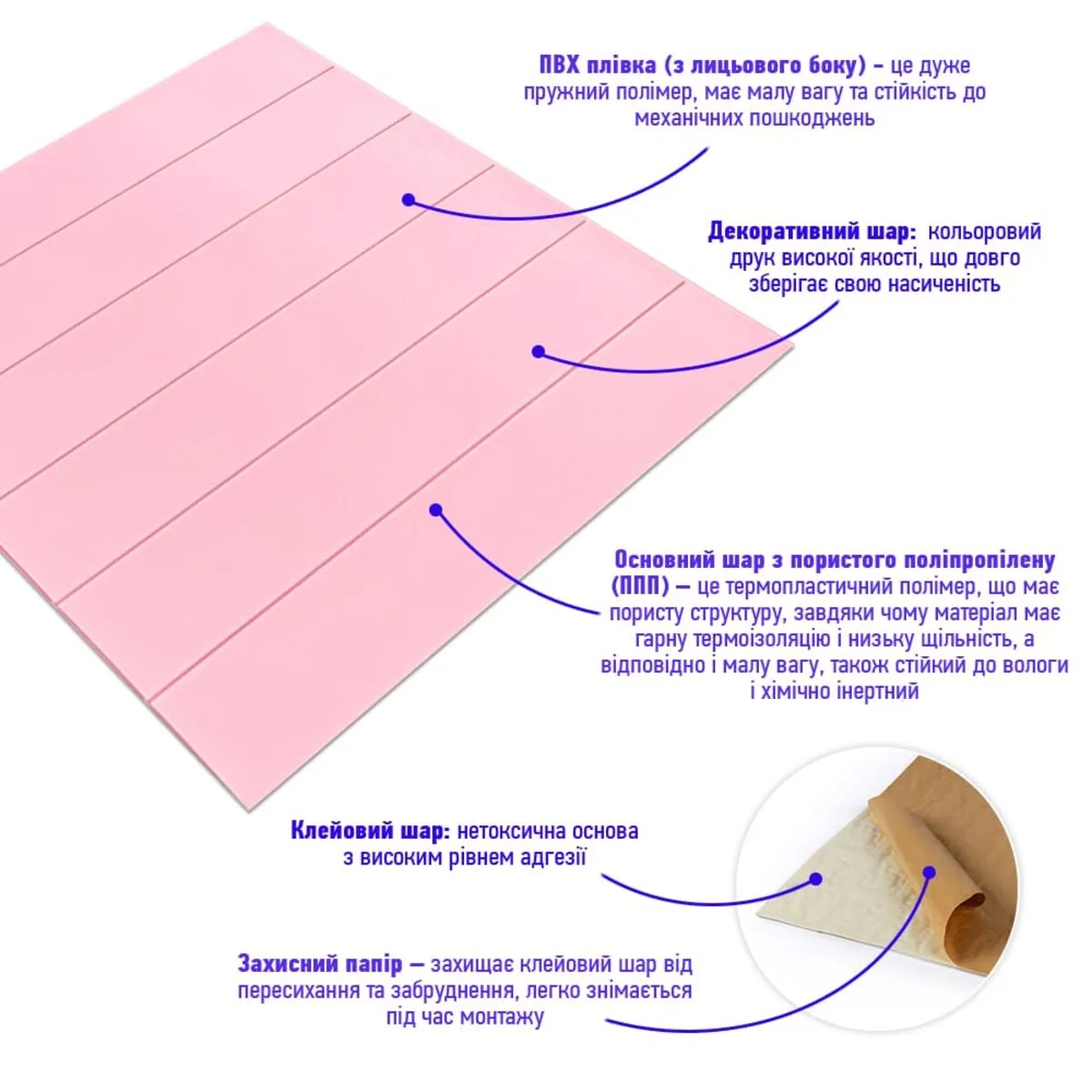 01b1ee91aa-2_resize_1200x1200 Самоклеюча 3D панель під рожеве дерево 700x700x4мм (379) SW-00001384 – додаткове зображення 2
