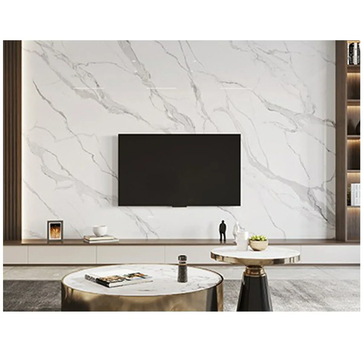 Самоклеюча вінілова плитка набір (6 рулонів) мармур 3600х2800х2мм SW-00001457 – зображення виду 3