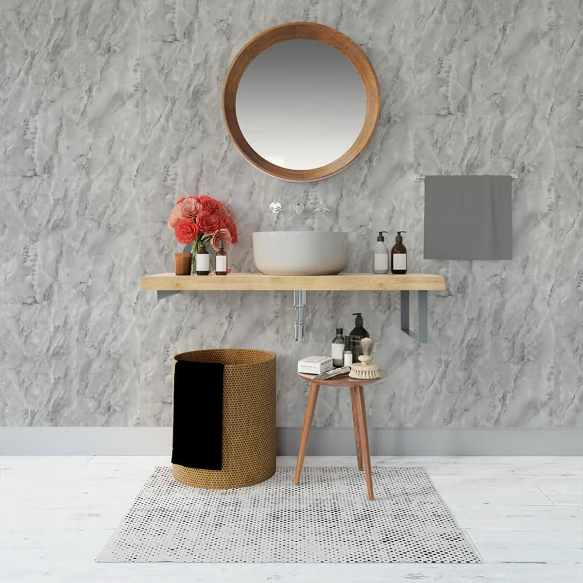 Самоклеюча стінова PET плитка у рулоні 600х3000х2mm SW-00001700 – зображення використання 9