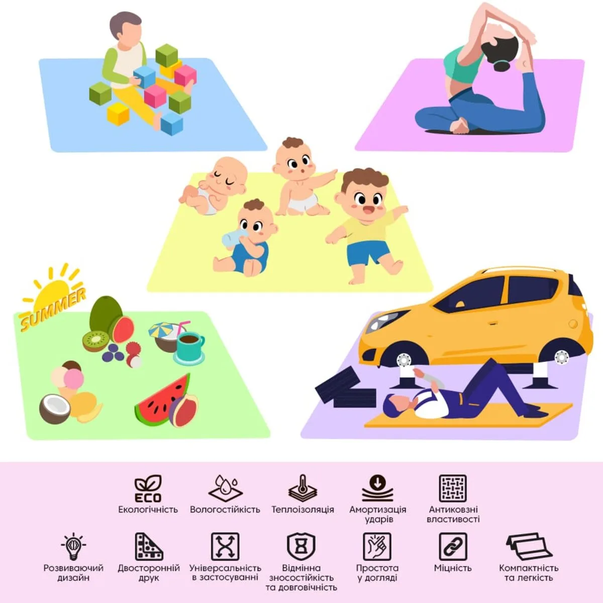 18a234111e-6_resize_1200x1200 Дитячий складний термокилимок однотонний 2000х1500х10мм Блакитний (297) SW-00001190 – зображення використання 6