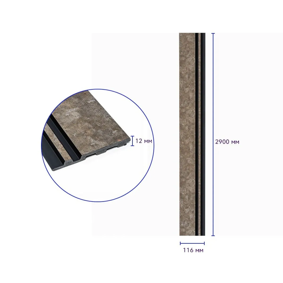 23f1181499-3_resize_1200x1200 Рейка декоративна PS сіро-коричневий із золотими вкрапленнями 2900х116х12мм SW-00002138 – зображення виду 3