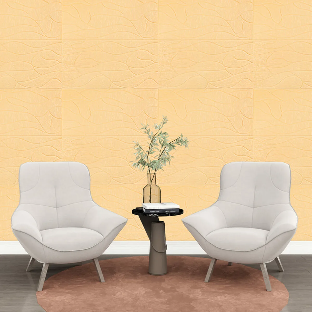 24c68205f2-5_resize_1200x1200 Панель 3D Beige 700х700х6mm (D) SW-00001949 – зображення використання 5