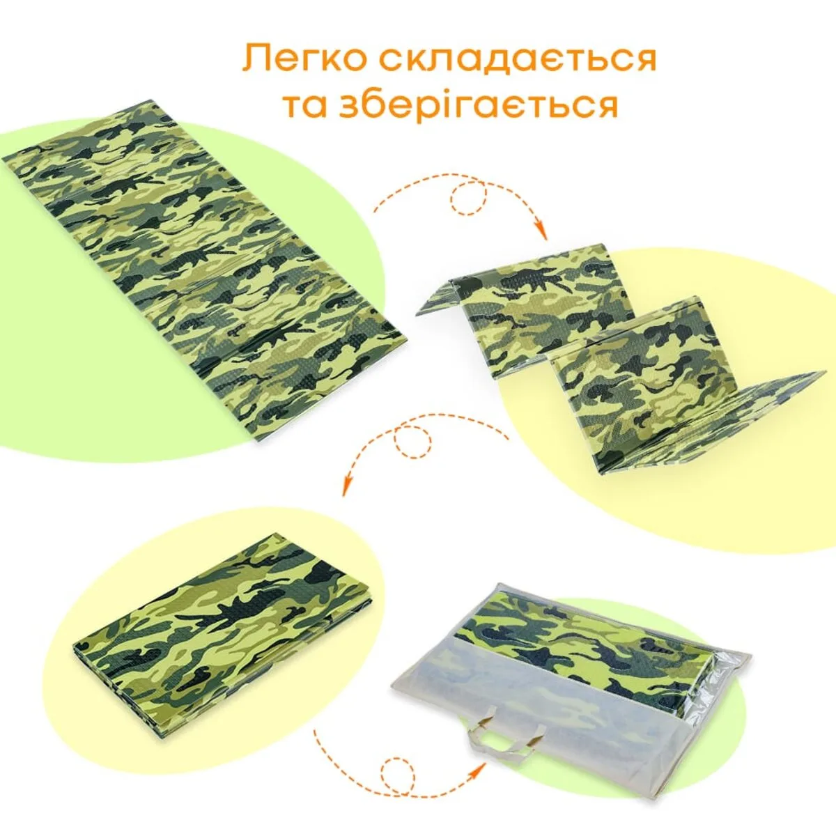 Камуфляжний килимок Мілітарі 200х75х1см (265) SW-00000874 – зображення використання 5