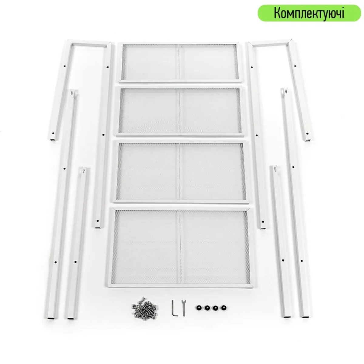 26bd74b323-6_resize_1200x1200 Стелаж-етажерка чотириярусний з металу білий 60х35х148см SW-00002104 – зображення використання 6