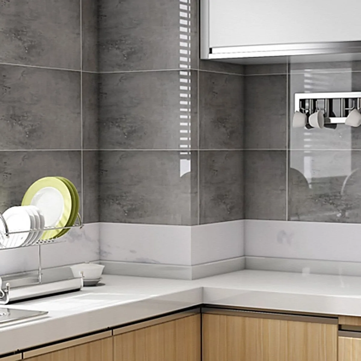 Молдинг вініловий самоклеючий глянсовий 5000х100х2мм (D) SW-00001791 – зображення використання 6