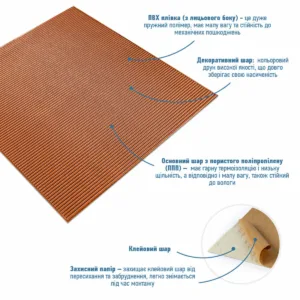Панель 3D Bronze 700х700х4mm (D) SW-00001955 – додаткове зображення 2