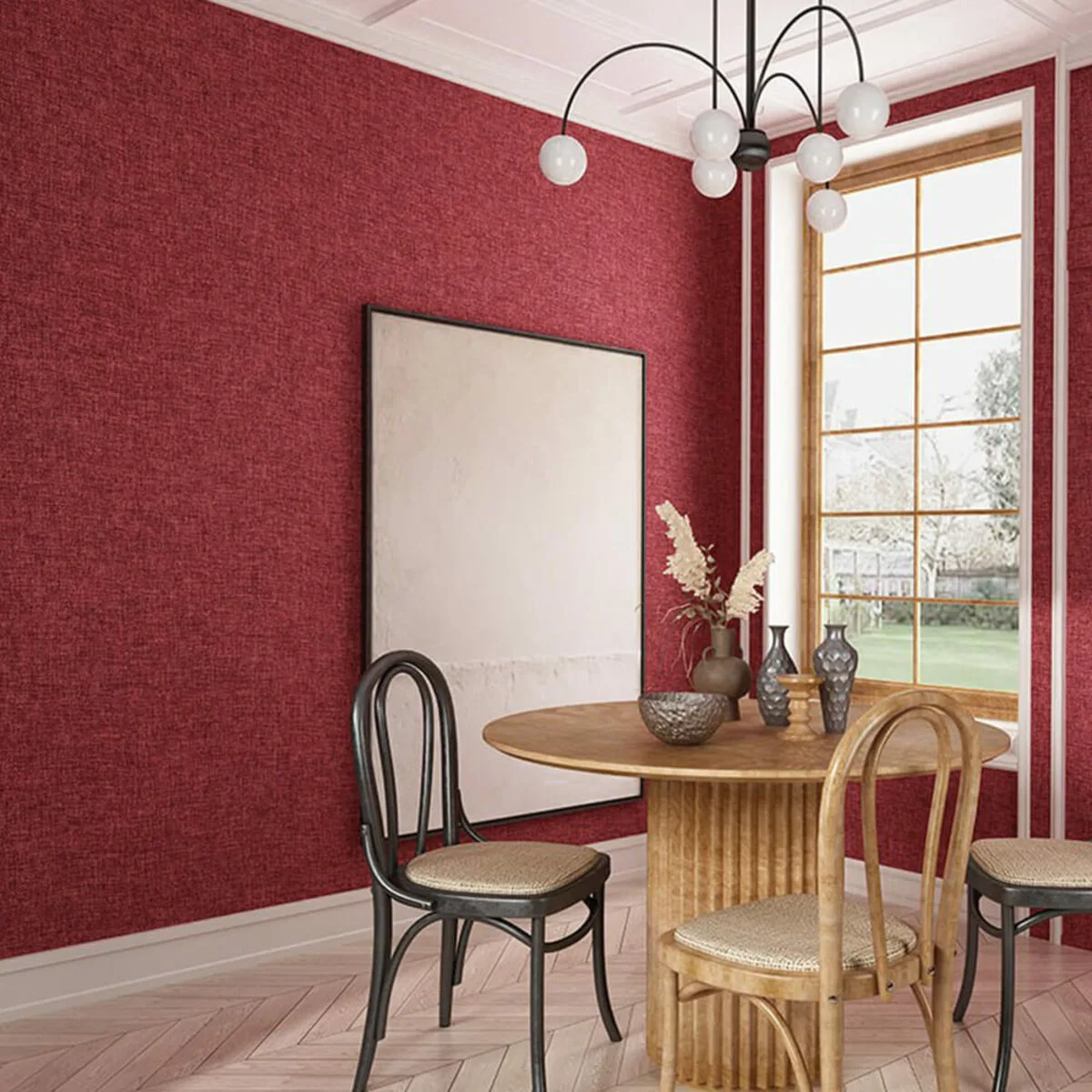 28c8fb2767-7_resize_1200x1200 Лляні теплі шпалери на самоклейці бардо меланж 2800х650х2mm (D) SW-00001492 – зображення використання 7