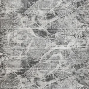 R061-2-20 Панель стінова у рулоні 3D 700ммх19,6мх2мм мармур чорний (D) SW-00002279 – додаткове зображення 2