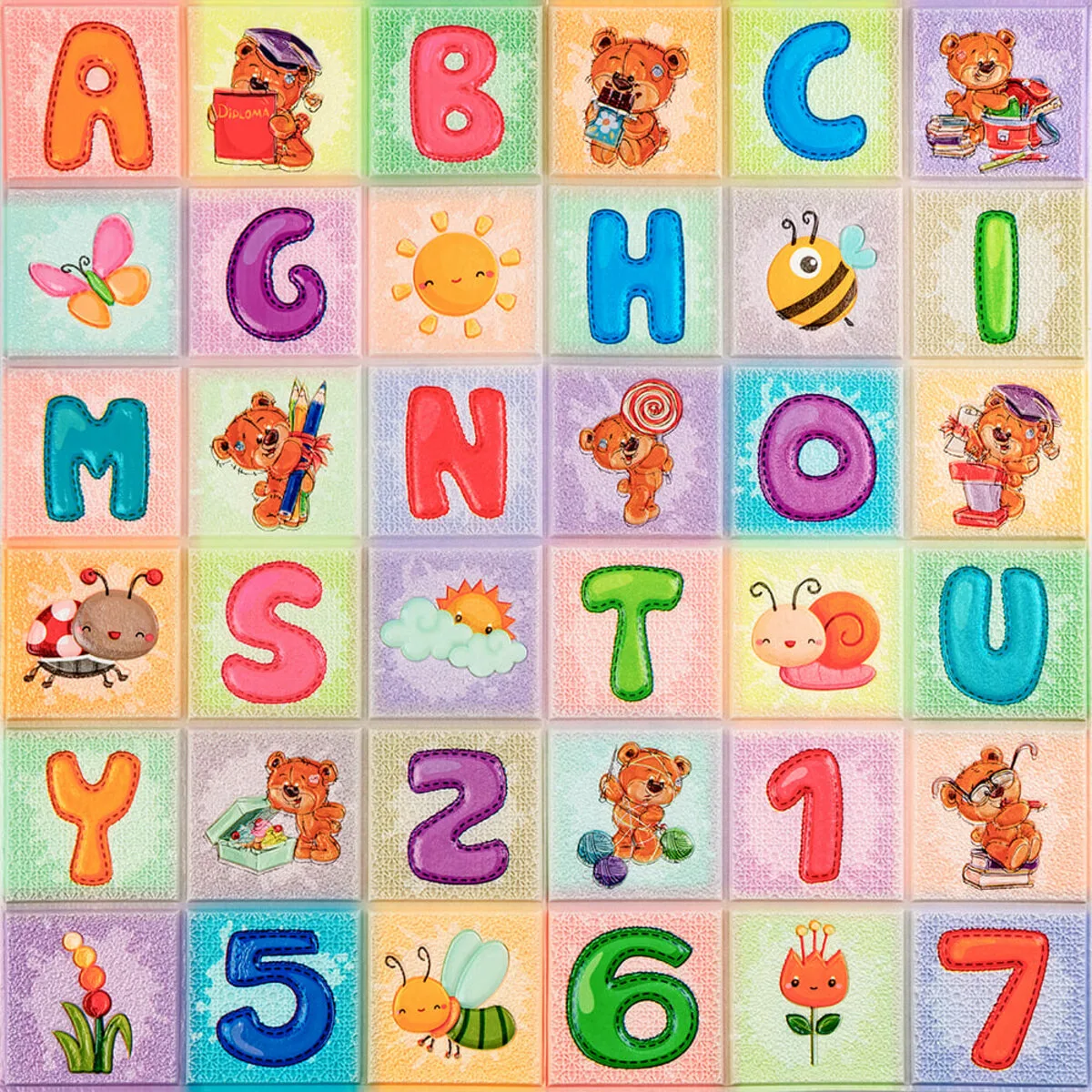 2c87c7fb19-2_resize_1200x1200 Набір панелей стінових 3D Абетка (2шт) 700х1400х4mm (D) SW-00002352 – додаткове зображення 2