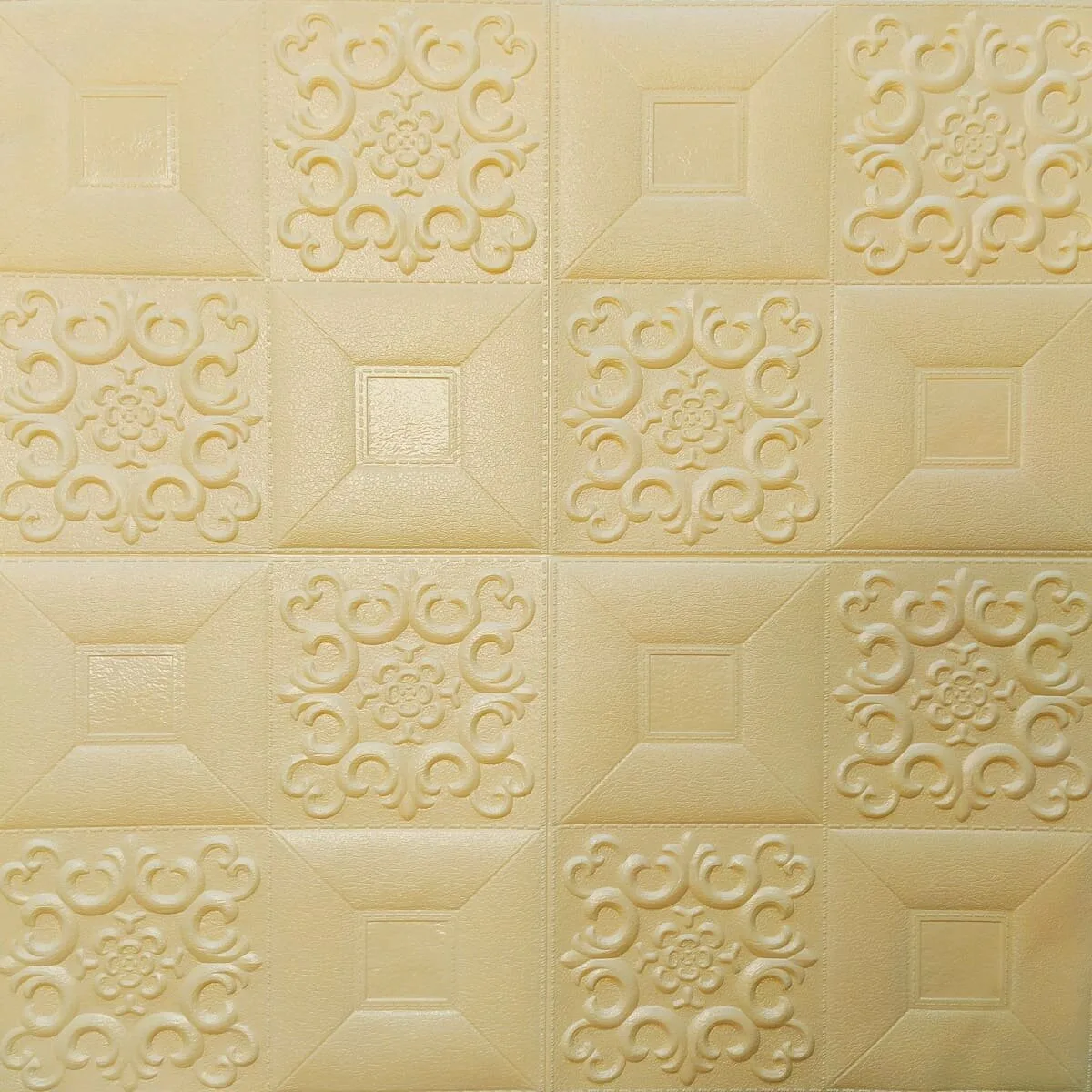2cede1e50a-1_resize_1200x1200 Самоклеюча декоративна настінно-стельова панель бежевий візерунок 700x700x5мм (182) SW-00000482