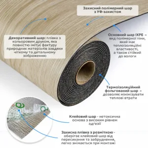 Підлогове вінілове покриття самоклеюче в рулоні 3000х600х1,5мм SW-00001818 – додаткове зображення 2