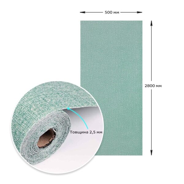 Самоклеючі шпалери 2800х500х2,5мм YM-11 DEEP GREEN WHITE (D) SW-00002019 – зображення виду 3