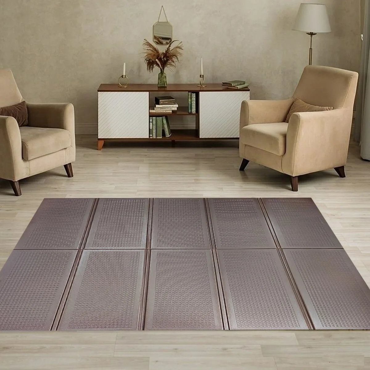 39217c6ba7-5_resize_1200x1200 Дитячий складний термокилимок однотонний 2000х1500х10мм Коричневий (298) SW-00001189 – зображення використання 5