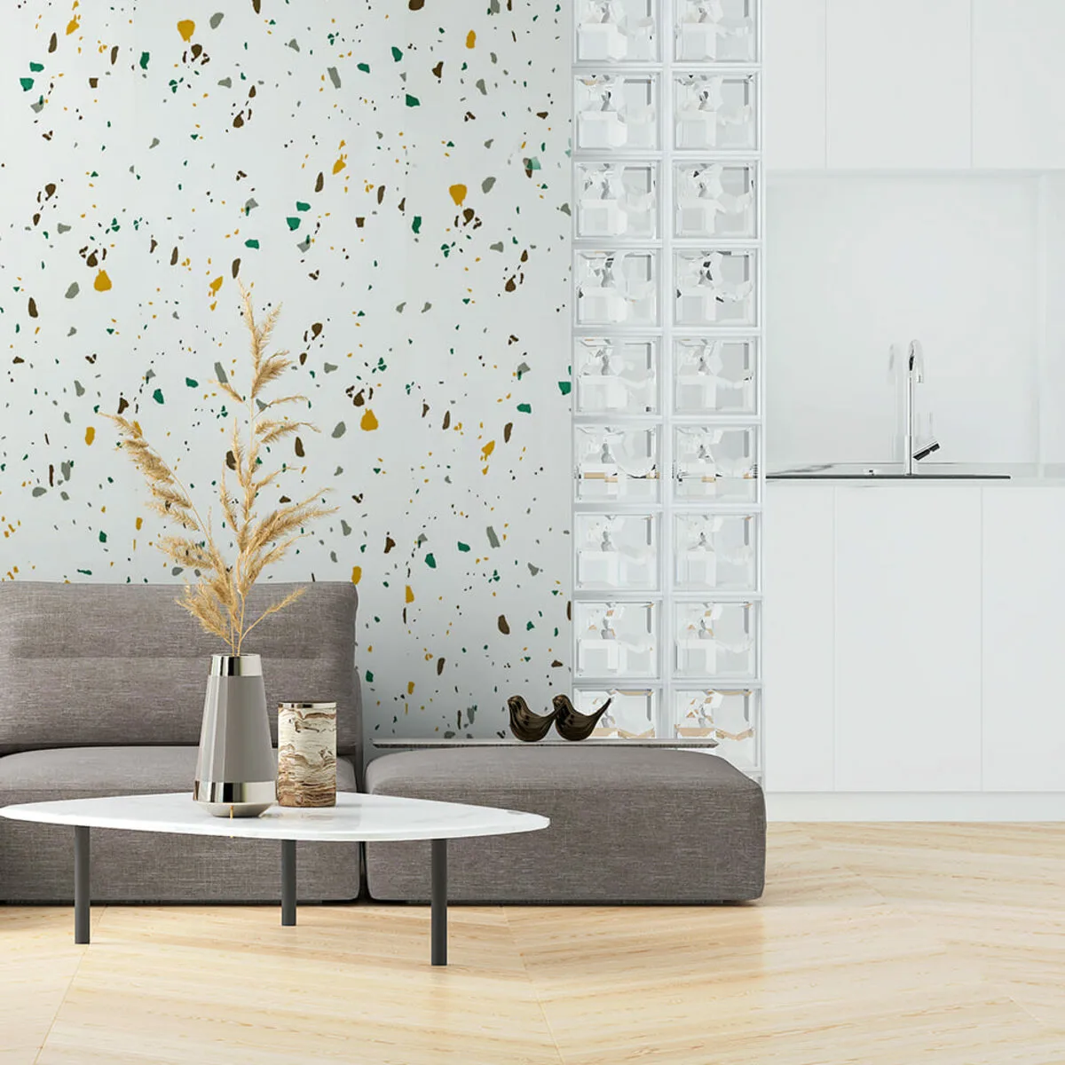 Самоклеюча стінова PET плитка у рулоні 600х3000х2mm SW-00001695 – зображення використання 7