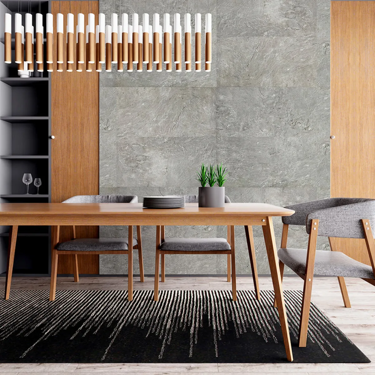 4afe8400a1-6_resize_1200x1200 Самоклеюча вінілова плитка сріблястий мармур, ціна за 1 шт. (СВП-103) Глянець SW-00000290 – зображення використання 6