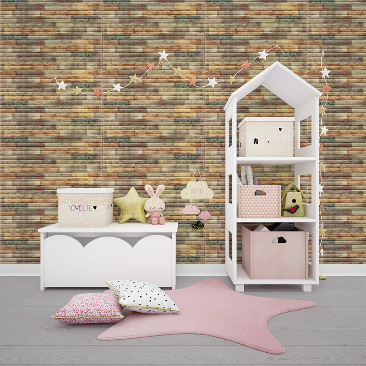 4bc5e97947-5_resize_1200x1200 Самоклеюча декоративна 3D панель бамбук мікс 700x700x8.5мм (073) SW-00000090 – зображення використання 5