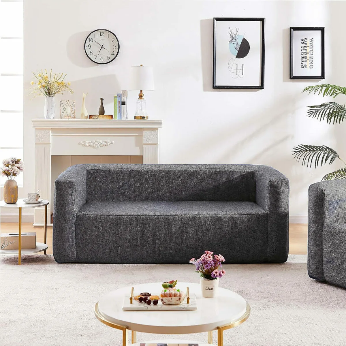 Надувний диван сірий SW-00002293 – зображення використання 8