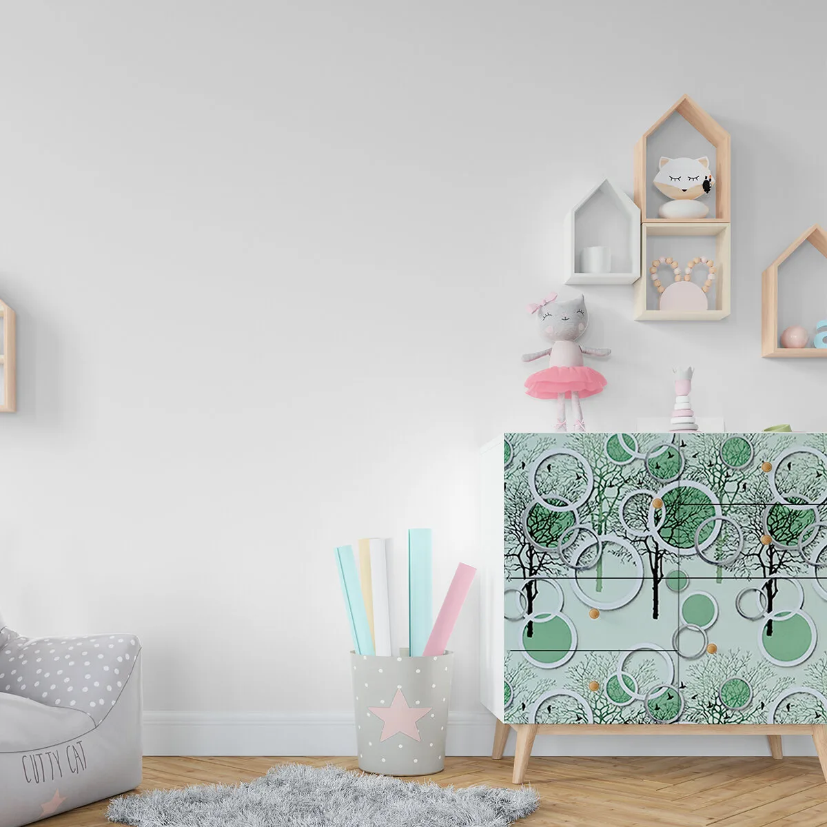 Плівка на самоклейці на паперовій основі 67cmх10m (S) SW-00001512 – зображення використання 5