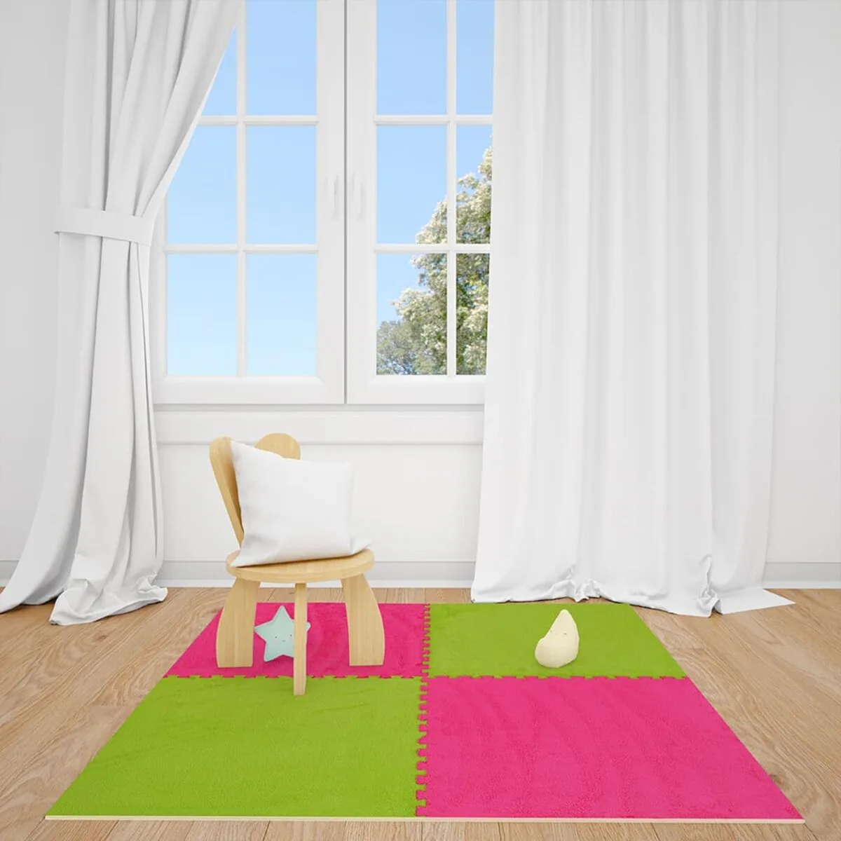 598b1189fe-8_resize_1200x1200 Підлога-пазл плюшевий РОЖЕВИЙ 60х60х1cm (D) SW-00002093 – зображення використання 8