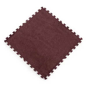 Підлога-пазл плюшевий КОРИЧНЕВИЙ 60х60х1cm (D) SW-00002083
