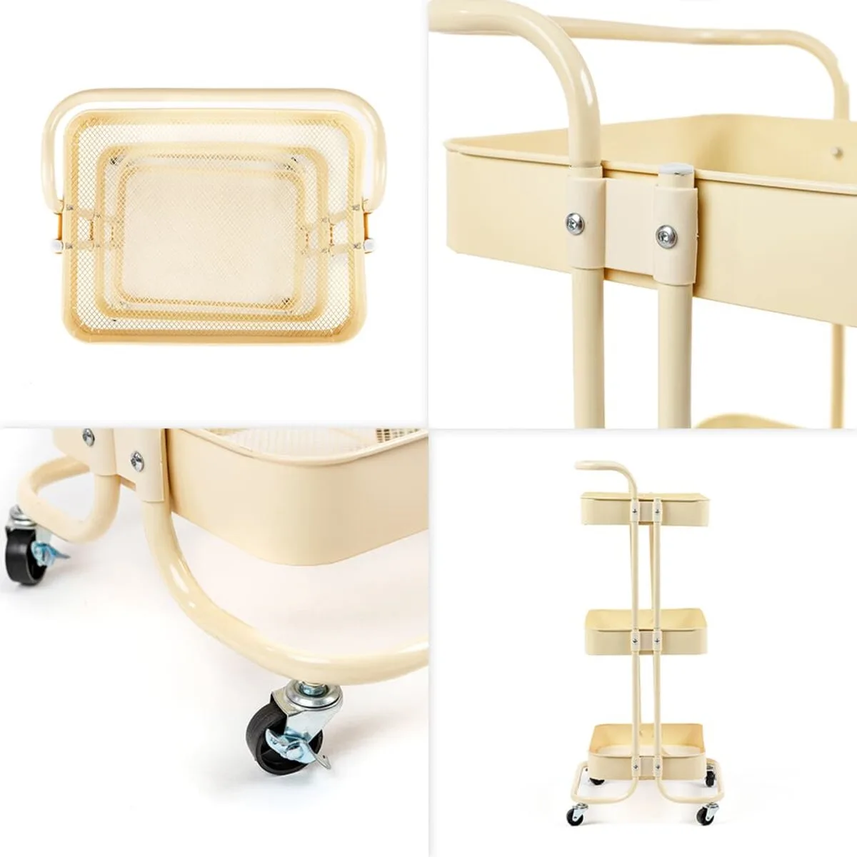 6087531c9a-5_resize_1200x1200 Етажерка мобільна триярусна універсальна з металу кремова 45х37х82см SW-00002105 – зображення використання 5