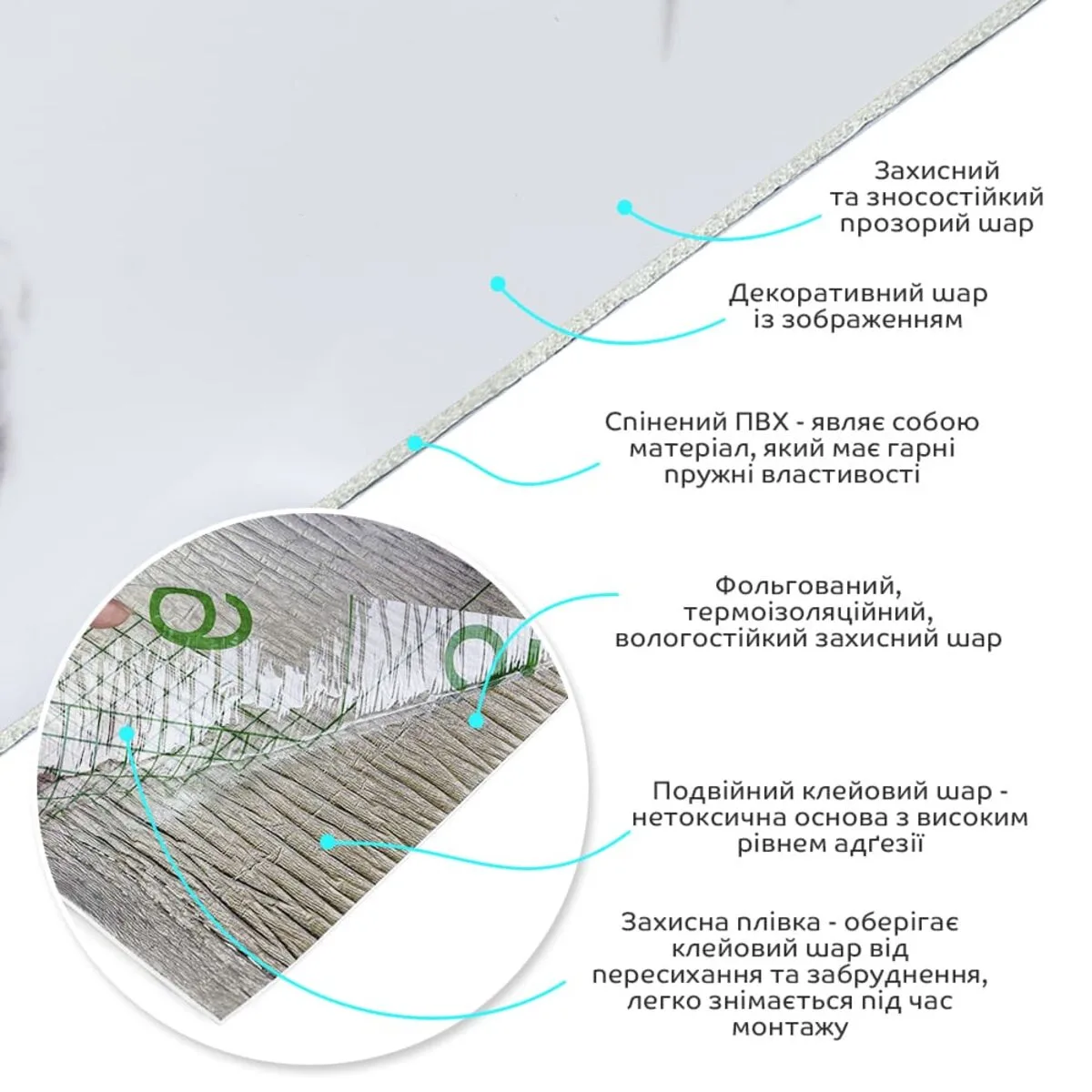 643832b950-2_resize_1200x1200 Самоклеюча вінілова плитка в рулоні білий мармур з прожилками 3000х600х2мм Глянсова SW-00001285 – додаткове зображення 2