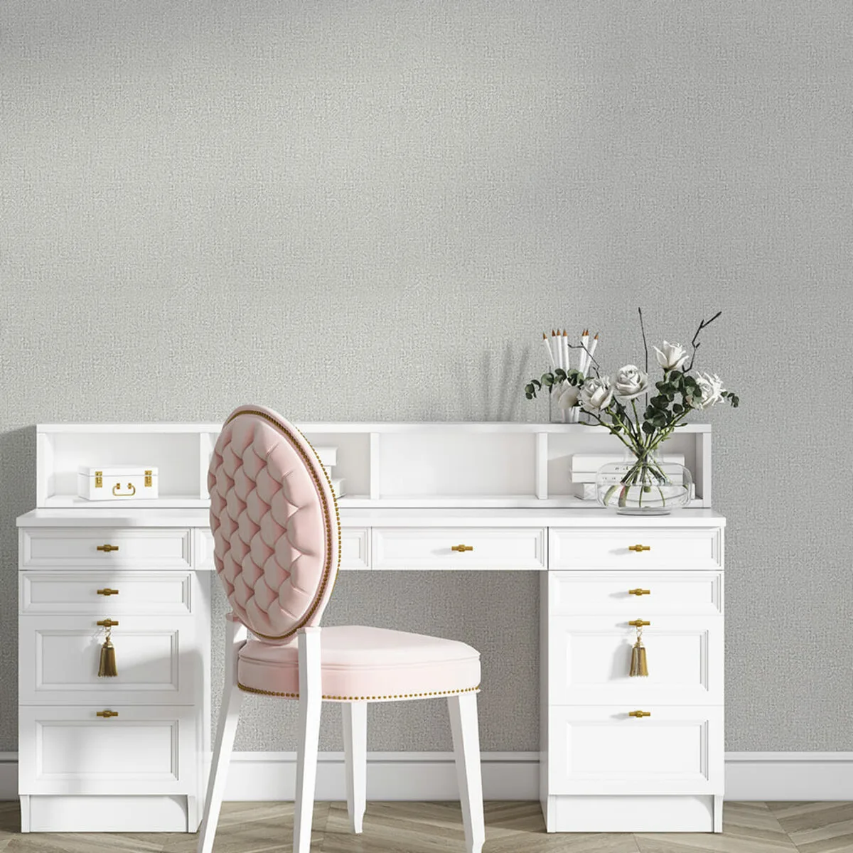 Самоклеючі шпалери сірий меланж 2800х500х2,5мм YM-12 (D) SW-00002020 – зображення використання 7