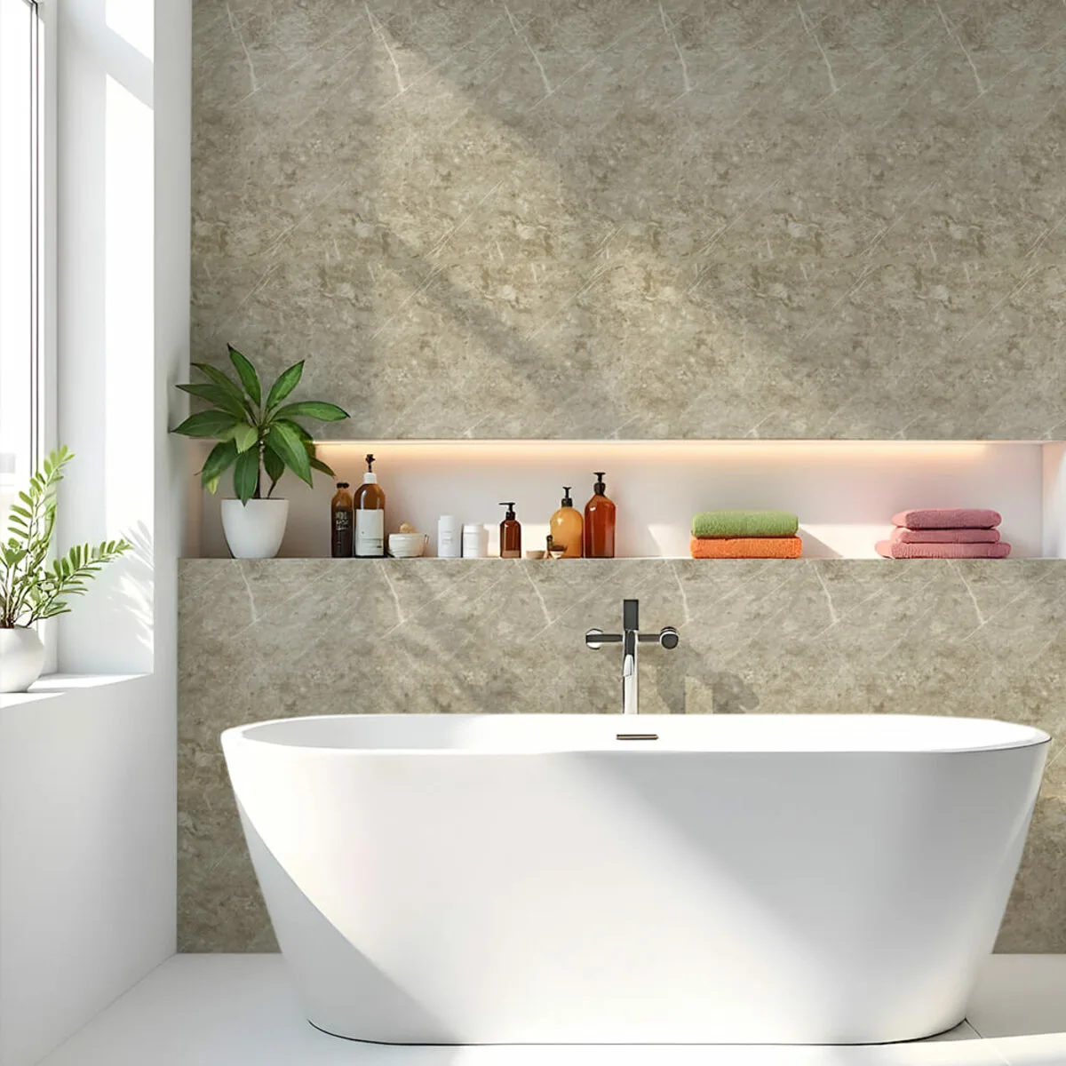 Самоклеюча стінова PET плитка у рулоні 600х3000х2mm (D) SW-00002432 – зображення використання 5