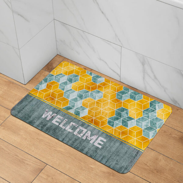 Вологопоглинаючий килимок куби «Welcome» 38х58CMх3MM (D) SW-00001561 – зображення використання 5