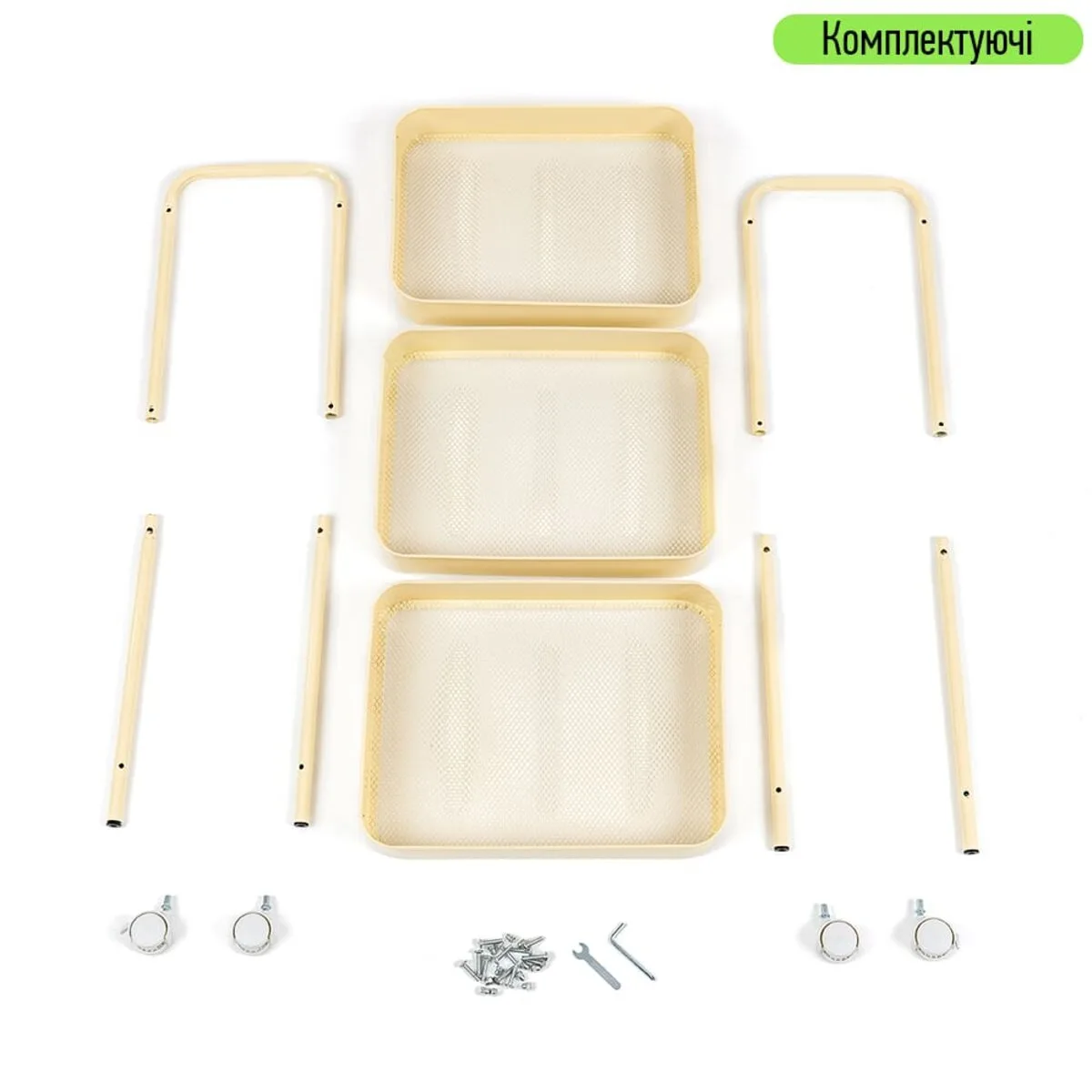 75a44d8366-6_resize_1200x1200 Етажерка мобільна триярусна универсальная з металу кремова 45х30х78см SW-00002113 – зображення використання 6