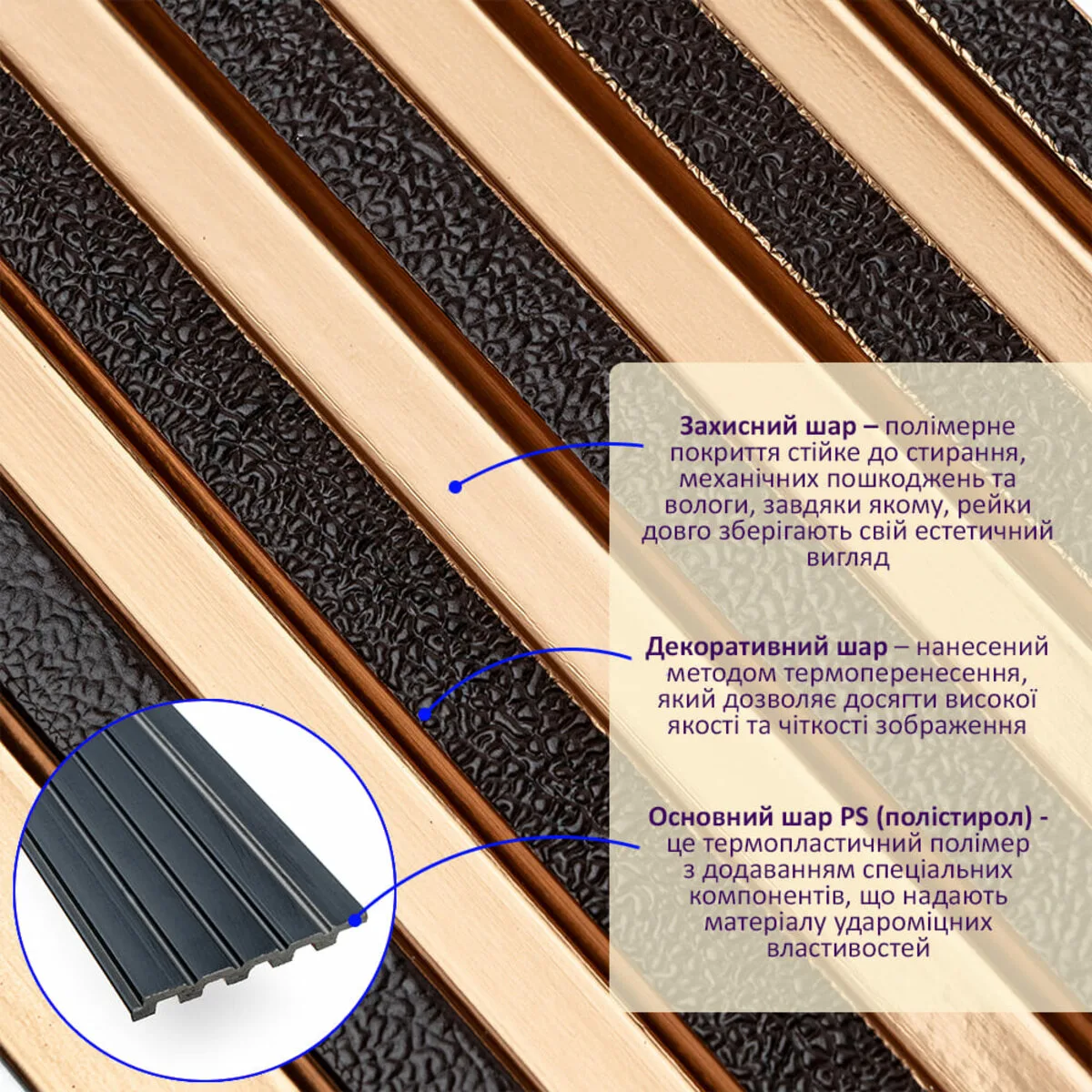 75dca445db-2_resize_1200x1200 Рейка декоративна PS під коричневу шкіру з бронзою 2900х120х12мм SW-00002135 – додаткове зображення 2