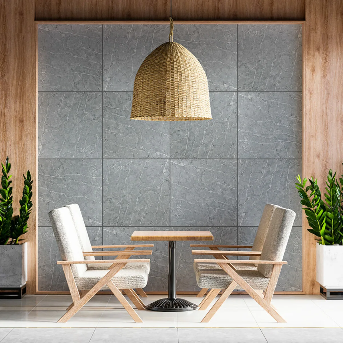 Декоративна ПВХ плита металік мармур 600х600х3mm (S) SW-00001630 – зображення використання 6