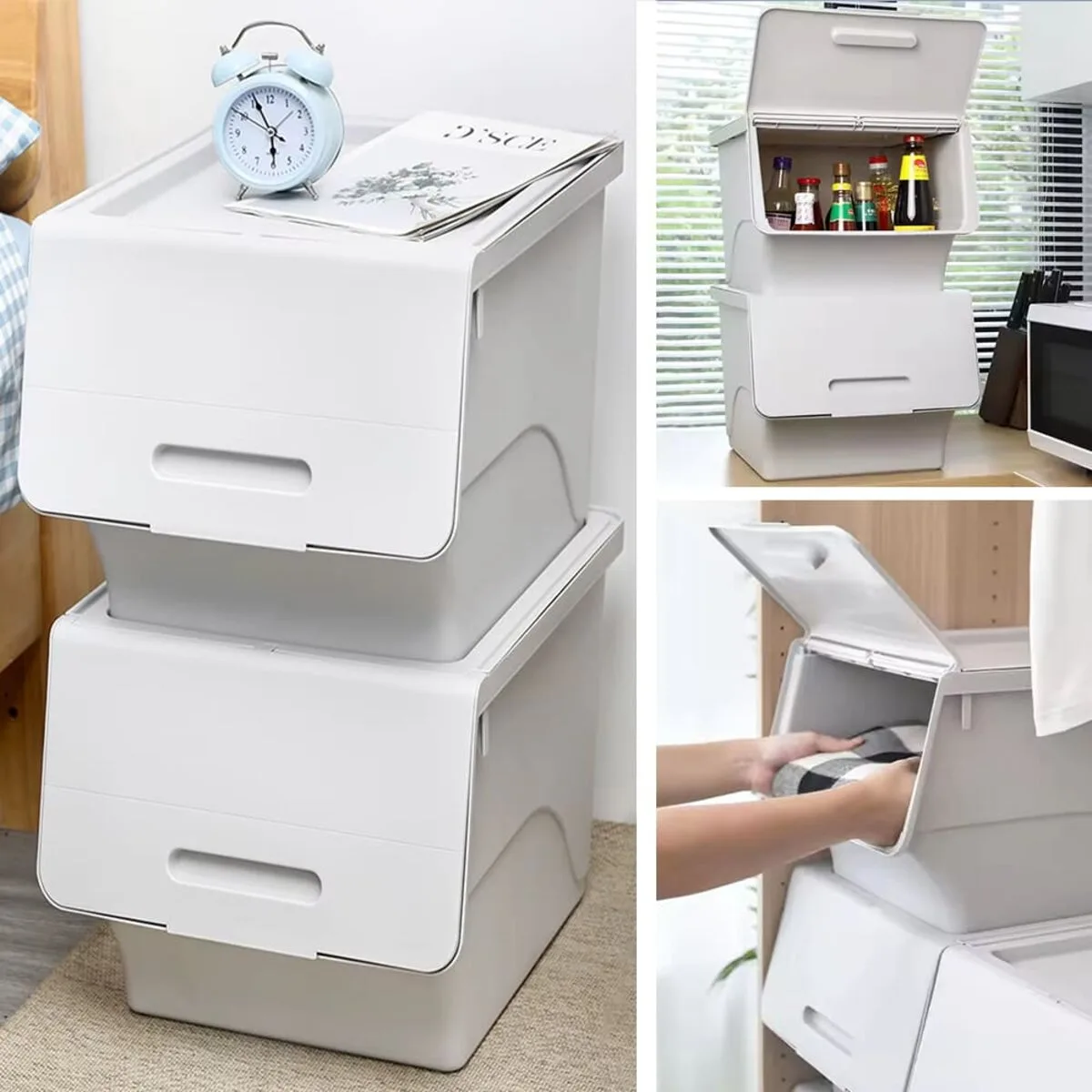 76f5ddb67d-9_resize_1200x1200 Контейнер для зберігання білий 45.5х28.5х31CM SW-00002421 – зображення використання 9