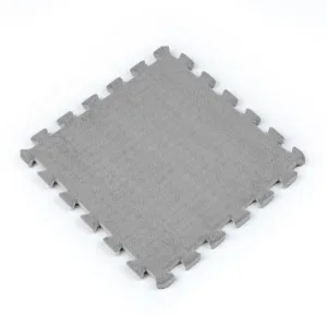 Підлога-пазл плюшевий СВІТЛО-СІРИЙ 30х30х1cm (D) SW-00002080