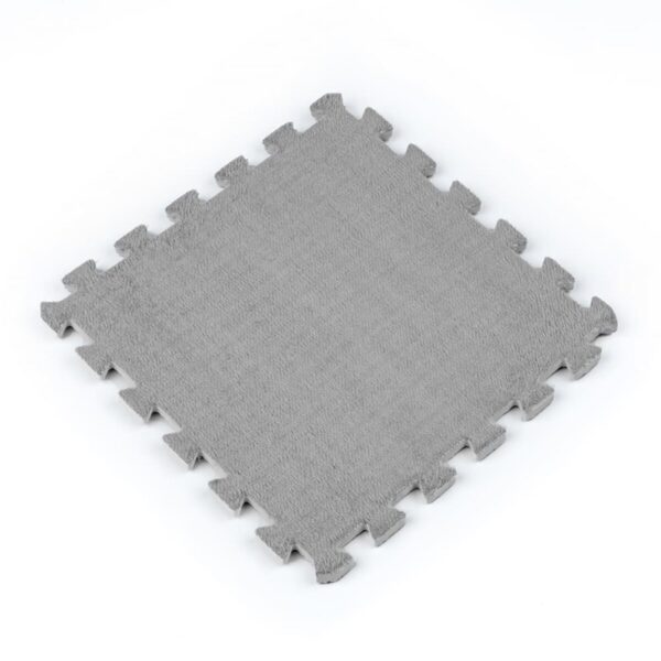 Підлога-пазл плюшевий СВІТЛО-СІРИЙ 30х30х1cm (D) SW-00002080