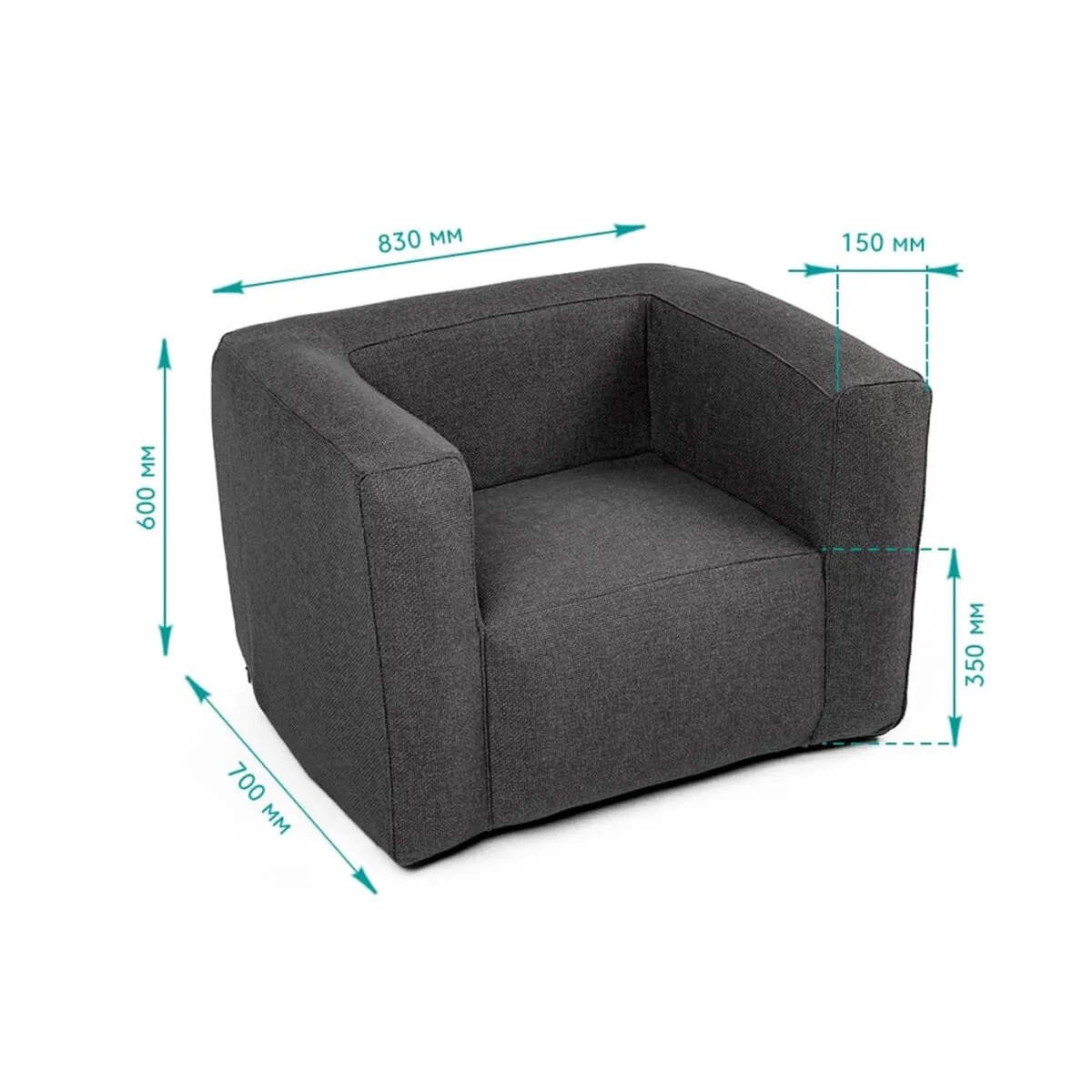 8cf9f0dd30-4_resize_1200x1200 Комплект надувних меблів диван і 2 крісла сірий SW-00002659 – зображення використання 4