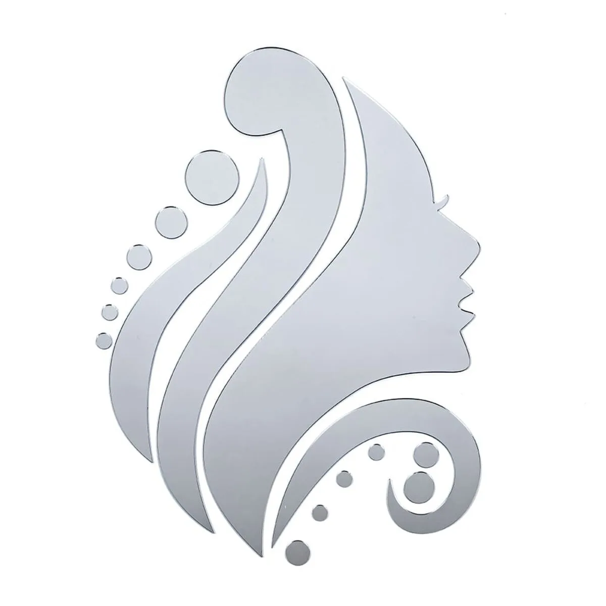 8e6ab6bb65-1_resize_1200x1200 Дзеркальний декор акриловий самоклеючий Обличчя срібло,16шт (D) SW-00002504