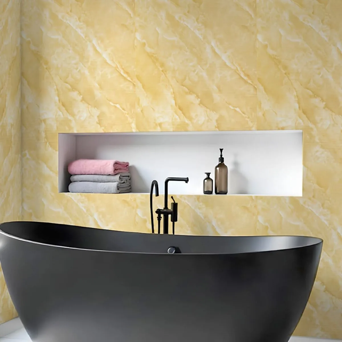 Самоклеюча стінова PET плитка у рулоні 600х3000х2mm (D) SW-00002430 – зображення використання 5