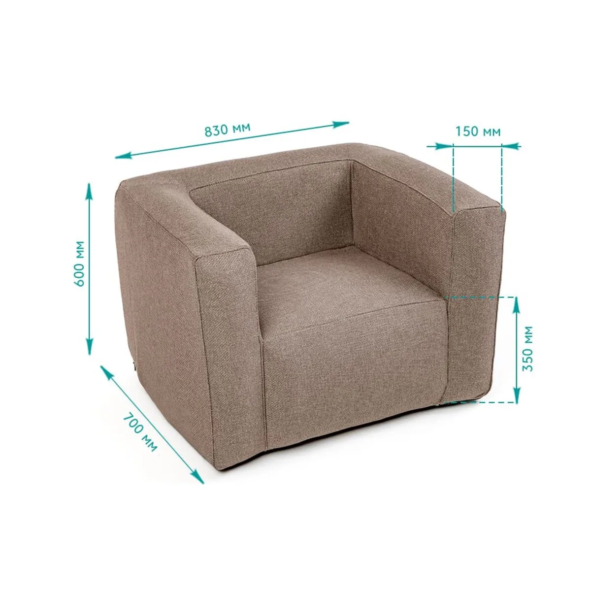 9cdf6c78e5-4_resize_1200x1200 Комплект надувних меблів диван і крісло коричневий SW-00002656 – зображення використання 4