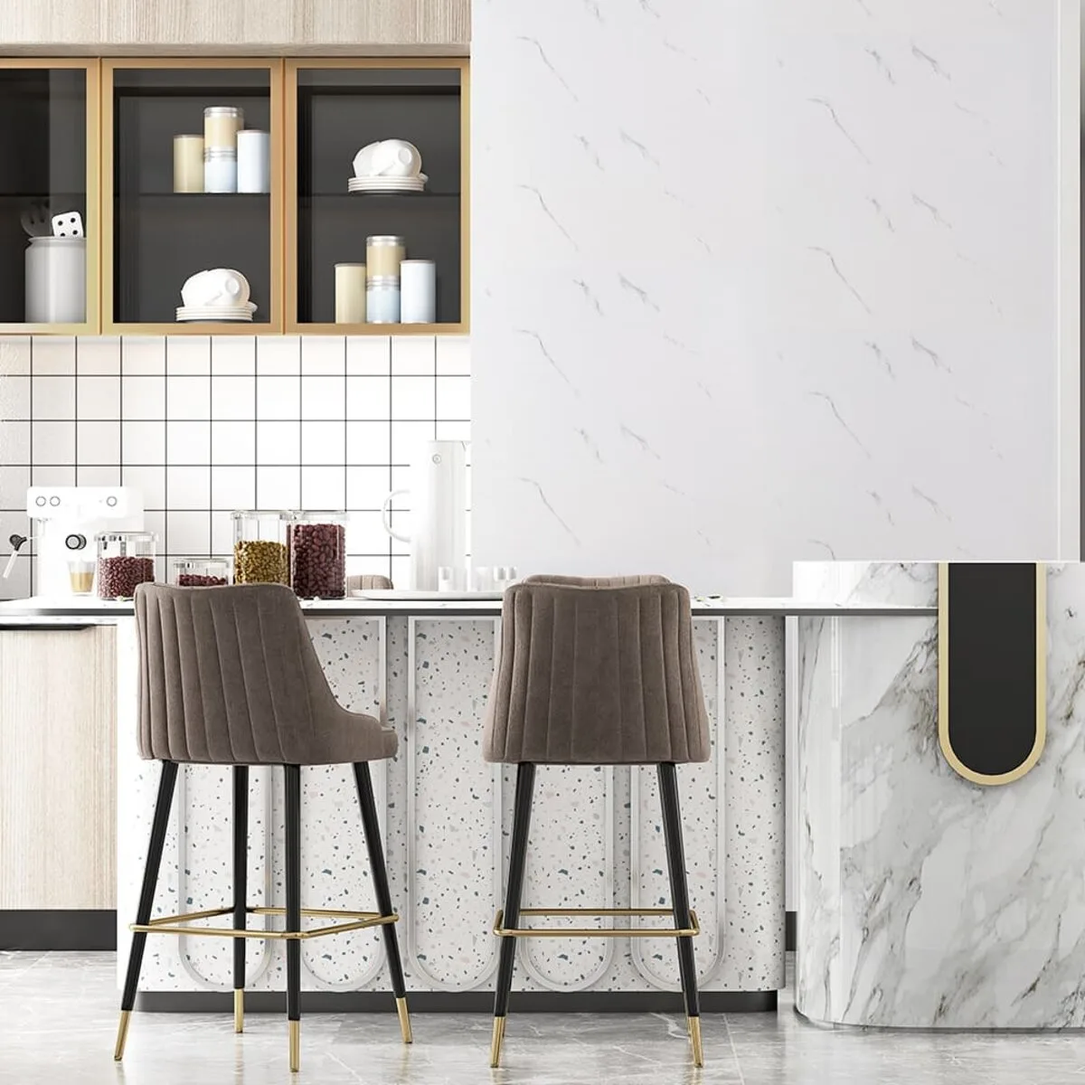 Самоклеюча стінова PET плитка у рулоні 600х3000х2mm SW-00001704 – зображення використання 9