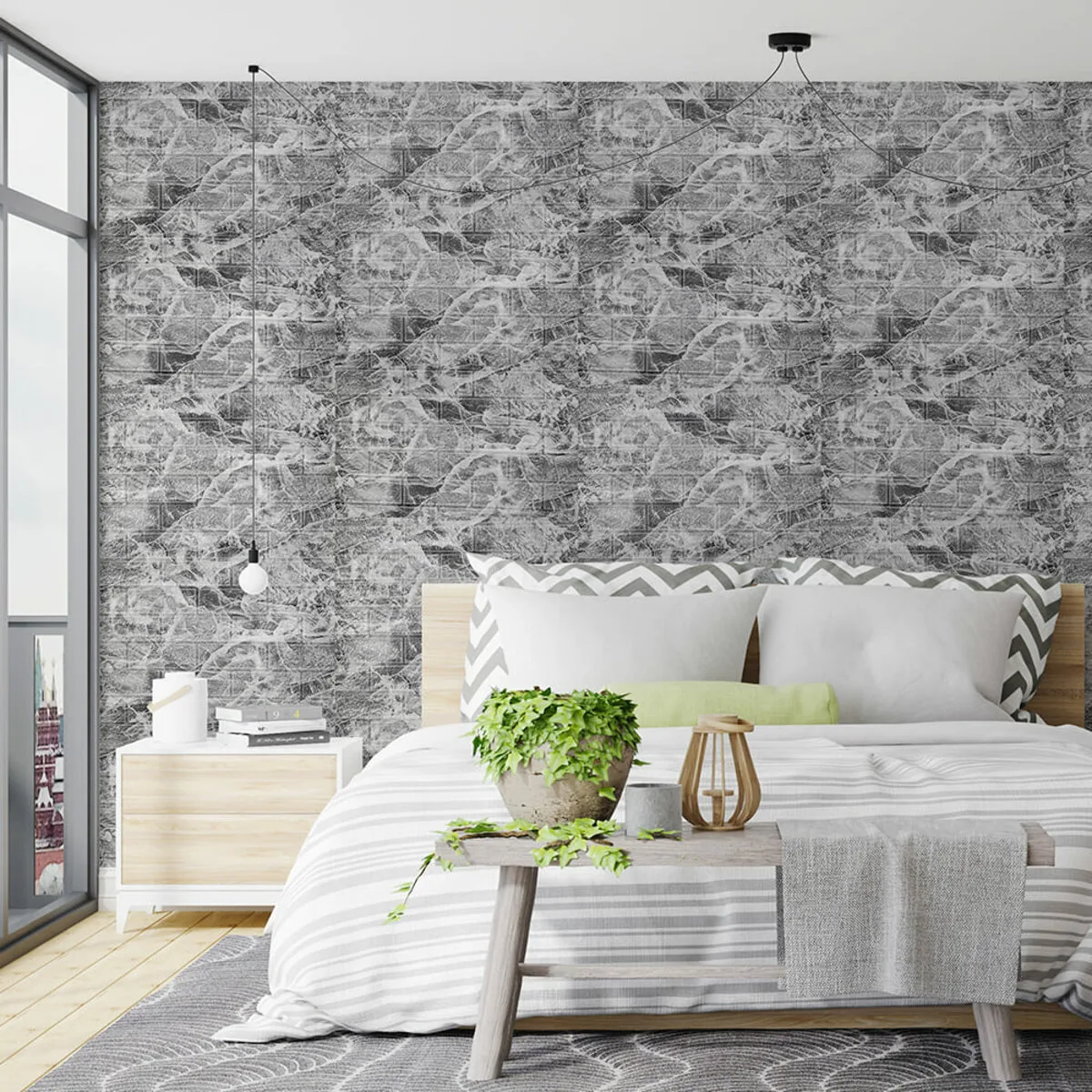 9e25c0f621-6_resize_1200x1200 R061-2 Панель стінова у рулоні 3D 700ммх3,08мх2мм мармур чорний (D) SW-00002536 – зображення використання 6