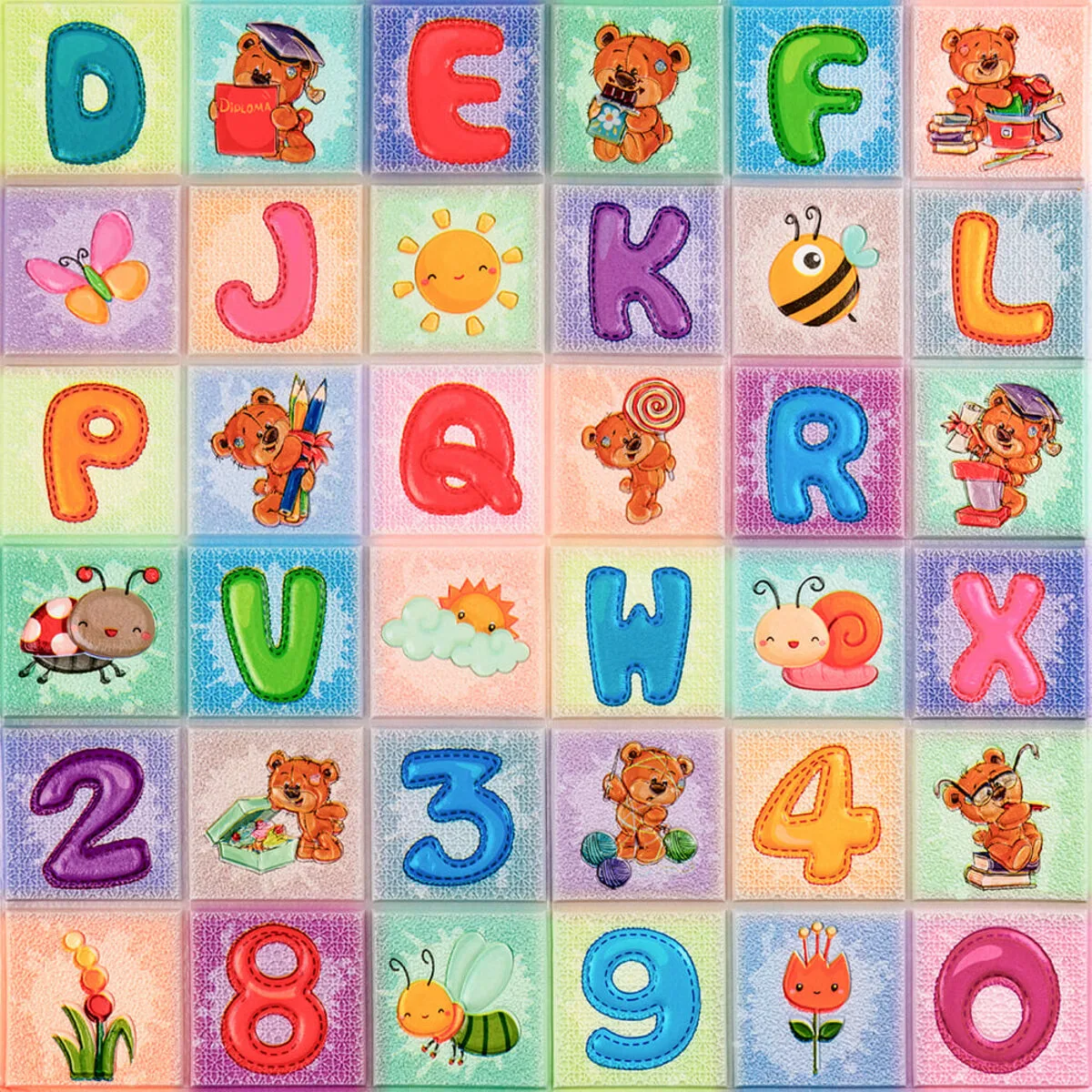 a1235408e5-3_resize_1200x1200 Набір панелей стінових 3D Абетка (2шт) 700х1400х4mm (D) SW-00002352 – зображення виду 3