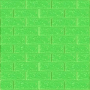 3D панель самоклеюча цегла Зелена 700х770х3мм (013-3) SW-00000639