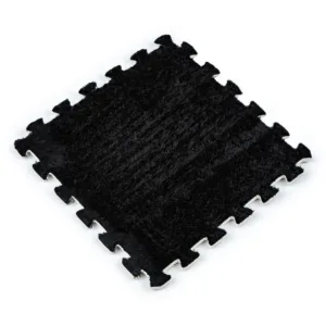 Підлога-пазл плюшевий ЧОРНИЙ 30х30х1cm (D) SW-00002078