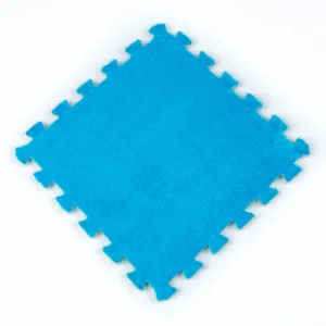 Підлога-пазл плюшевий БЛАКИТНИЙ 30х30х1cm (D) SW-00002090