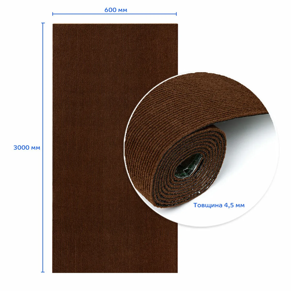 ba2d105282-3_resize_1200x1200 Самоклеюча плитка під ковролін в рулоні коричневий 600х3000мм SW-00002586 – зображення виду 3