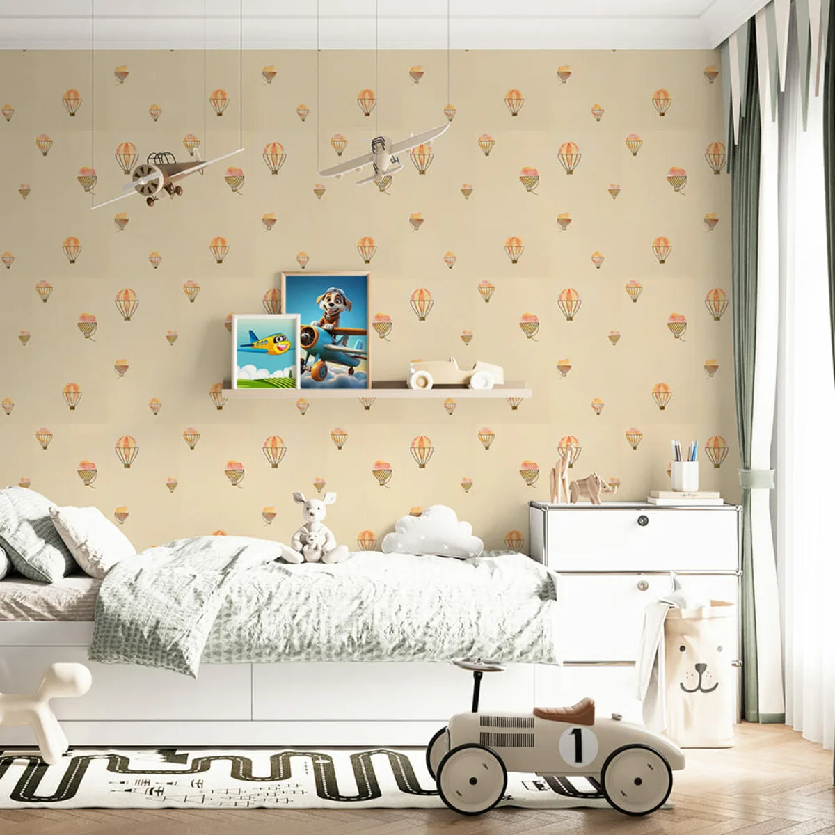 bd3fa60f6d-7_resize_1200x1200 Панель стінова 3D 700х700х4mm повітряні кулі рогожка (D) SW-00001973 – зображення використання 7