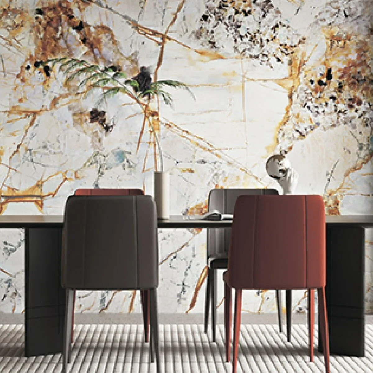 Самоклеюча вінілова плитка набір (6 рулонів) цитрин 3600х2800х2мм SW-00001450 – додаткове зображення 2