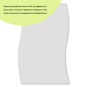 Дзеркало акрилове самоклеюче 270х420ммх2мм SW-00001519 – додаткове зображення 2
